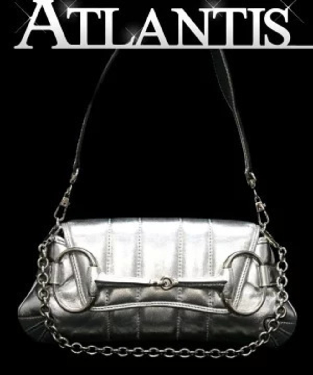 Gucci Horsebit Chain Shoulder Bag Leather Silver